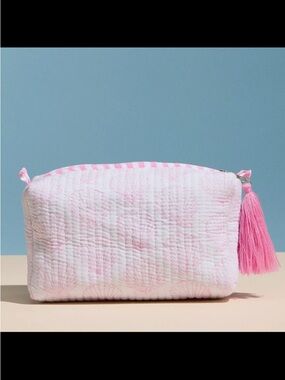 🆕🐚PINK SHELL COTTON GAUZE MAKE UP BAG